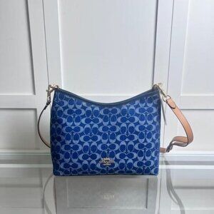 🍵COACH Laurel Shoulder Bag - Blue Denim